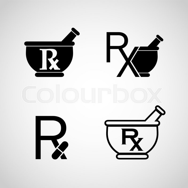 800x800 Pharmacy Logo Icon Vector Set Stock Vector Colourbox