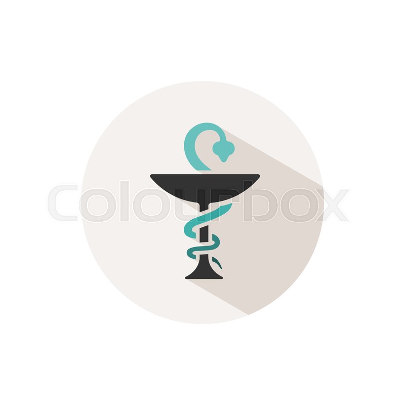 800x800 Pharmacy Color Icon With Shadow On A Stock Vector Colourbox