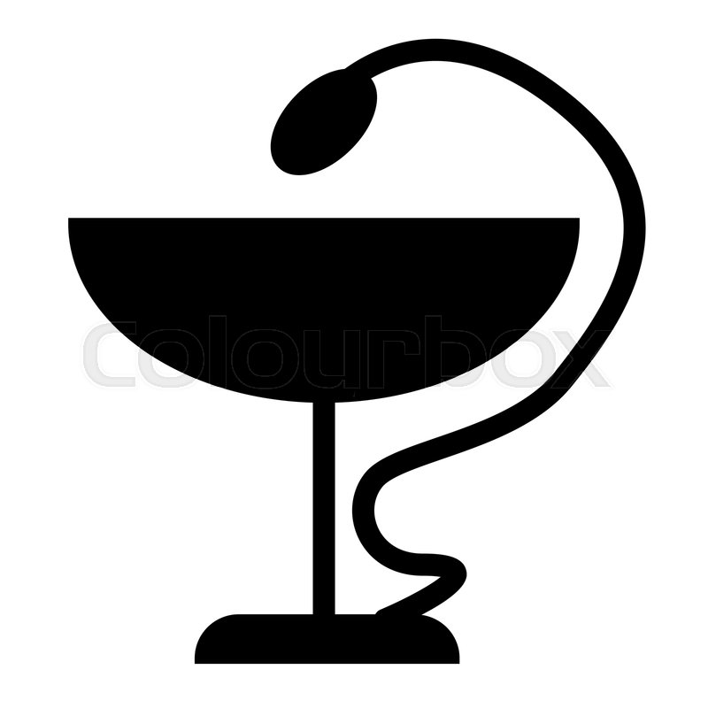 800x800 Snake And Bowl Solid Icon Pharmacy Stock Vector Colourbox