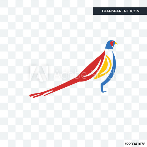 500x500 Pheasant Vector Icon Isolated On Transparent Background, Pheasant