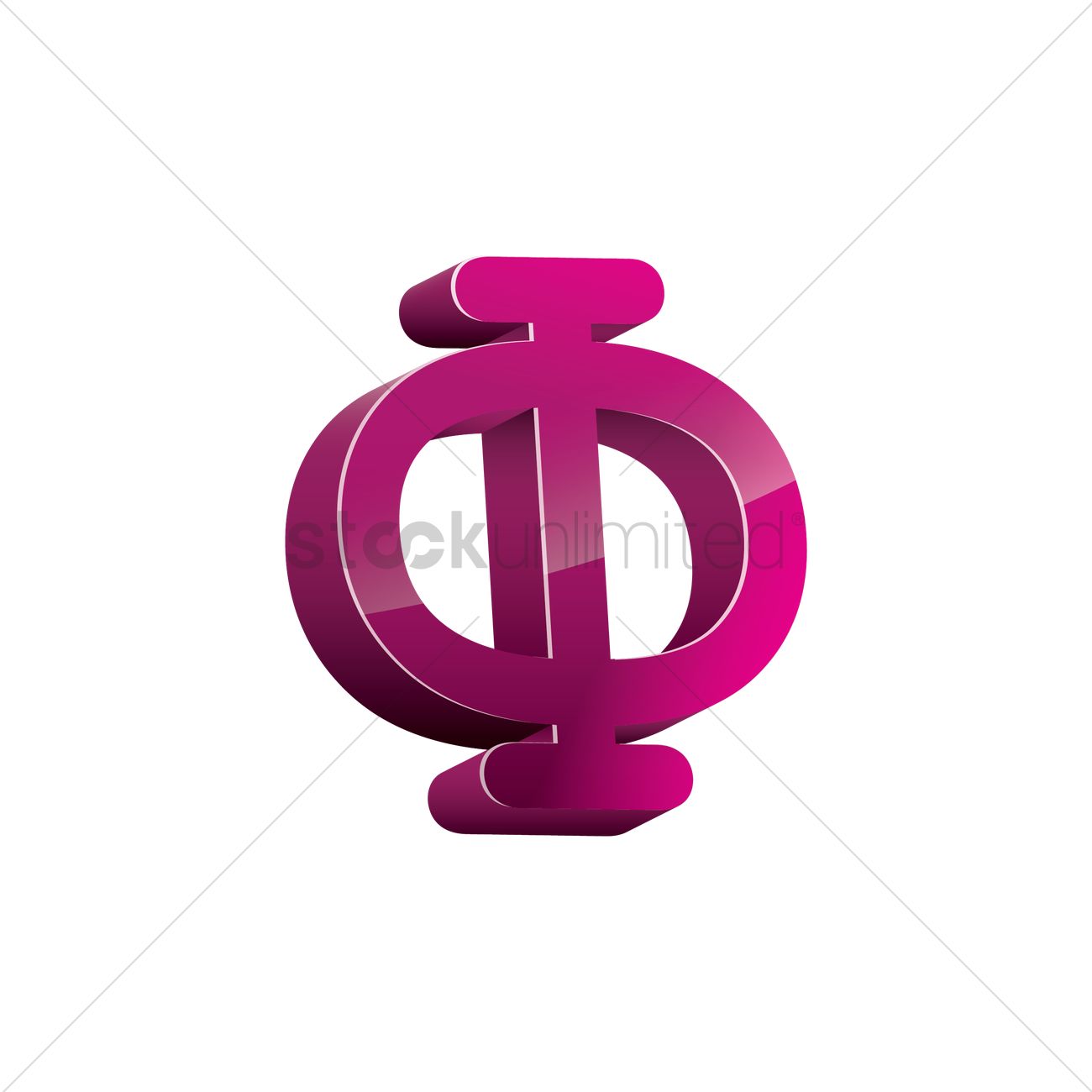 1300x1300 Phi Symbol Vector Image