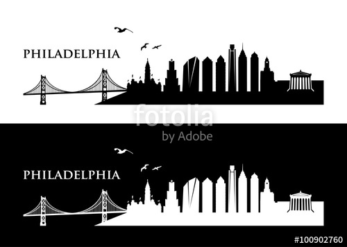 500x357 Philadelphia Skyline Stock Image And Royalty Free Vector
