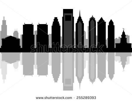 450x347 Silhouette Of Philadelphia Skyline