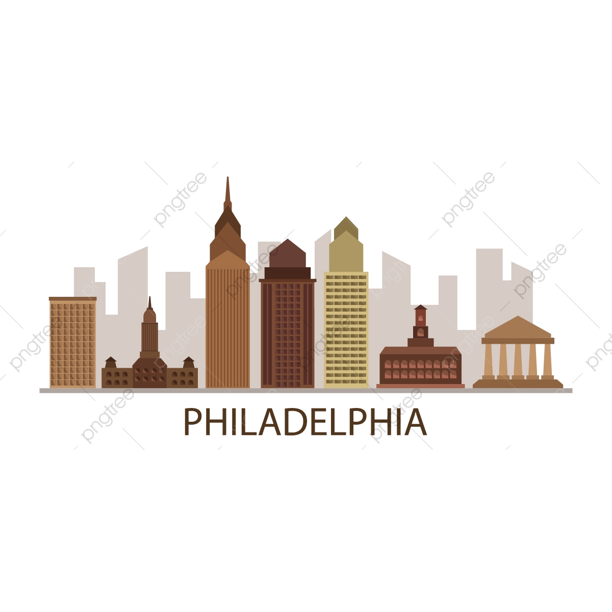 1200x1200 Philadelphia Skyline, Scraper, Skyscraper, Structure Png