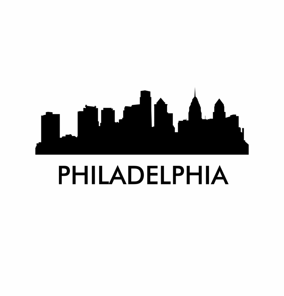 Philadelphia Skyline Silhouette Vector at Vectorified.com | Collection