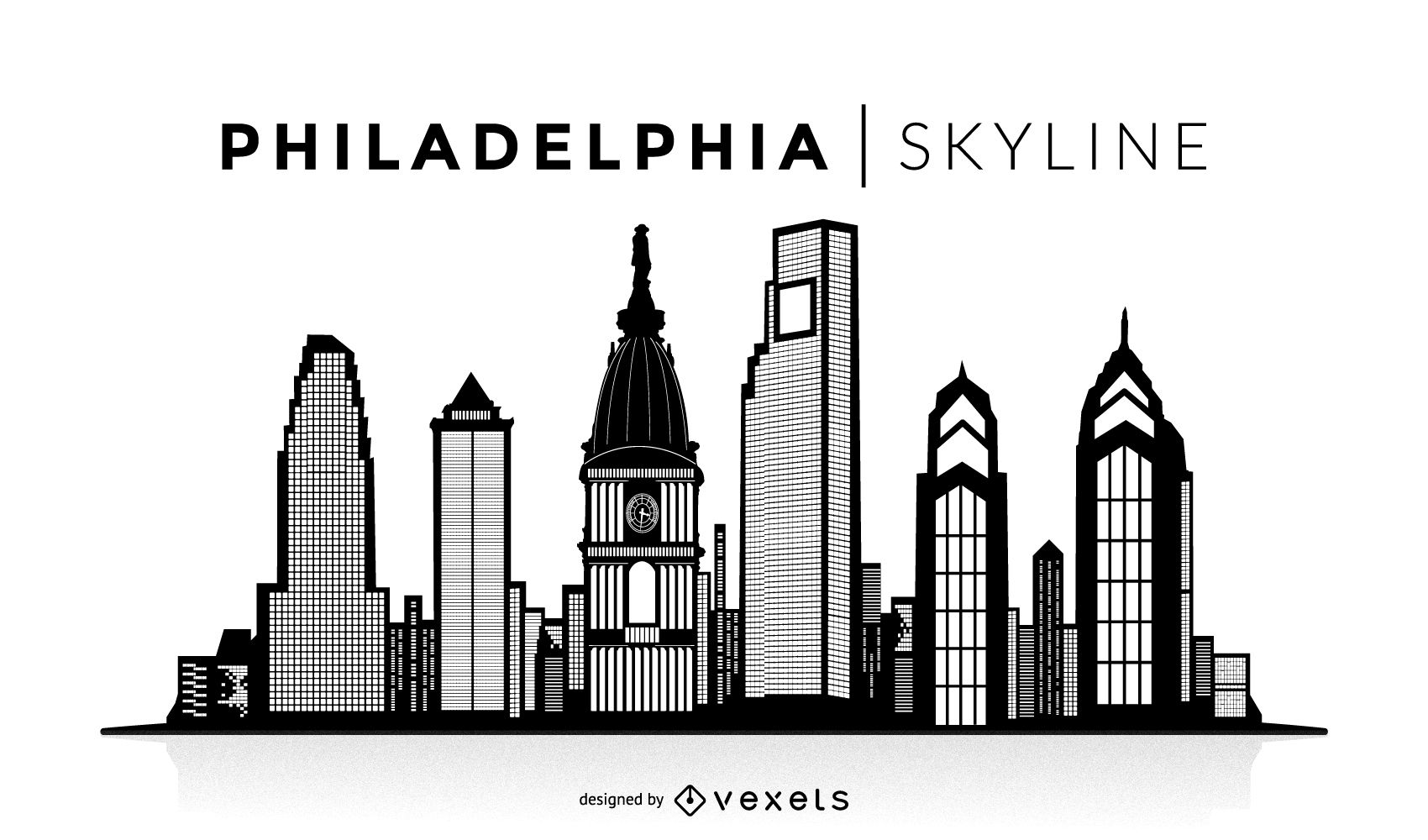 1700x1000 Philadelphia Silhouette Skyline