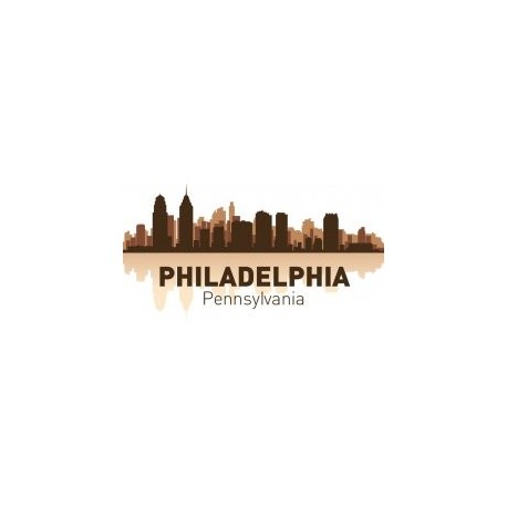 458x458 Philadelphia Skyline City Silhouette Vector Free Vector