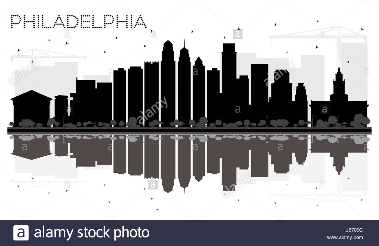 1300x845 Collection Of 'philadelphia Skyline Silhouette' Download More