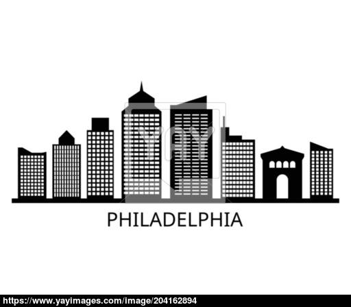512x448 Philadelphia Skyline Vector