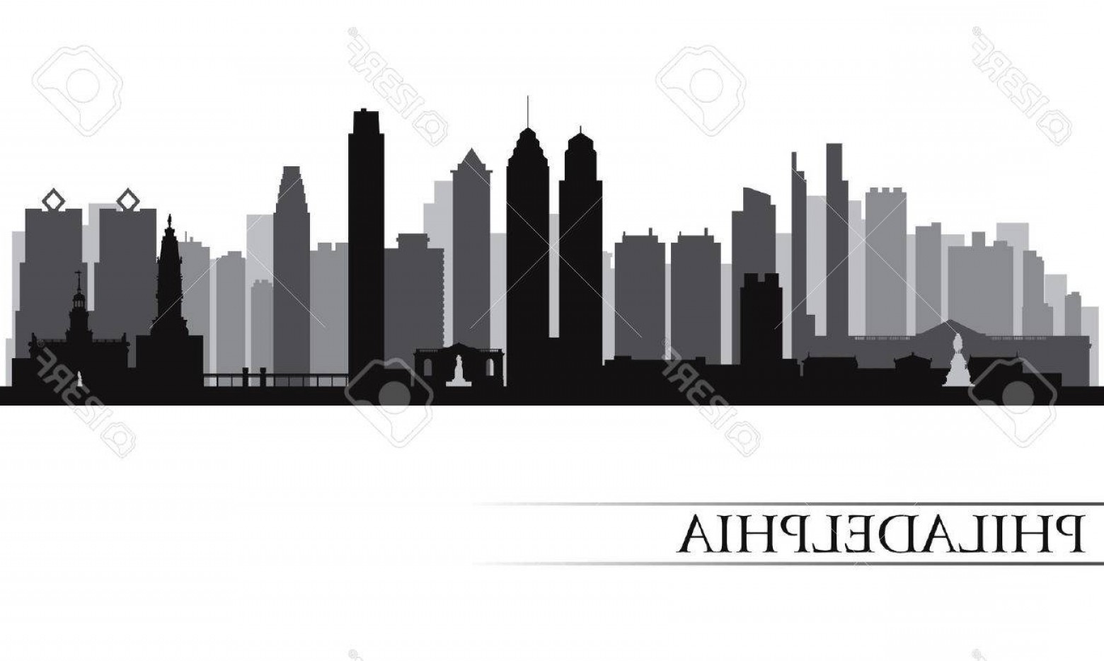 1560x934 Photophiladelphia City Skyline Detailed Silhouette Vector