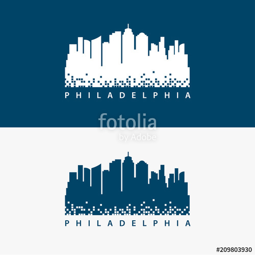 500x500 Philadelphia City Skyline Logo Template Stock Image And Royalty