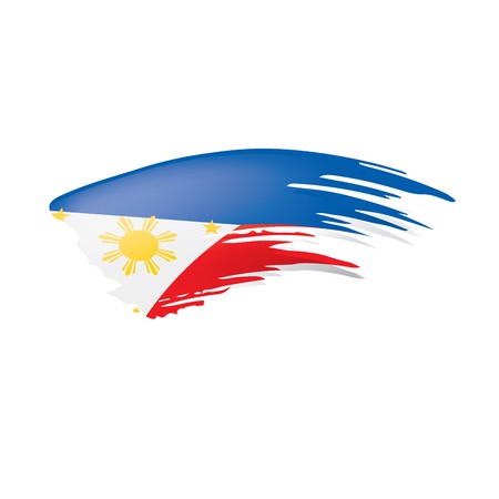 450x450 Philippines Flag, Vector Illustration On A White Background