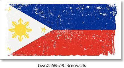 435x241 Philippines Flag Vector Art Print Barewalls Posters
