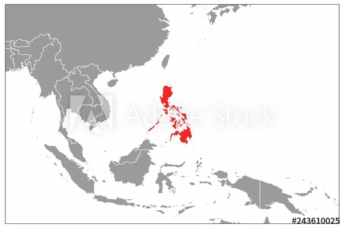 500x332 Philippine Map On Gray Base