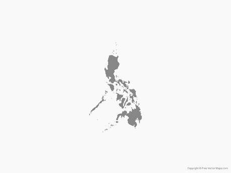 460x345 Vector Map Of Philippines