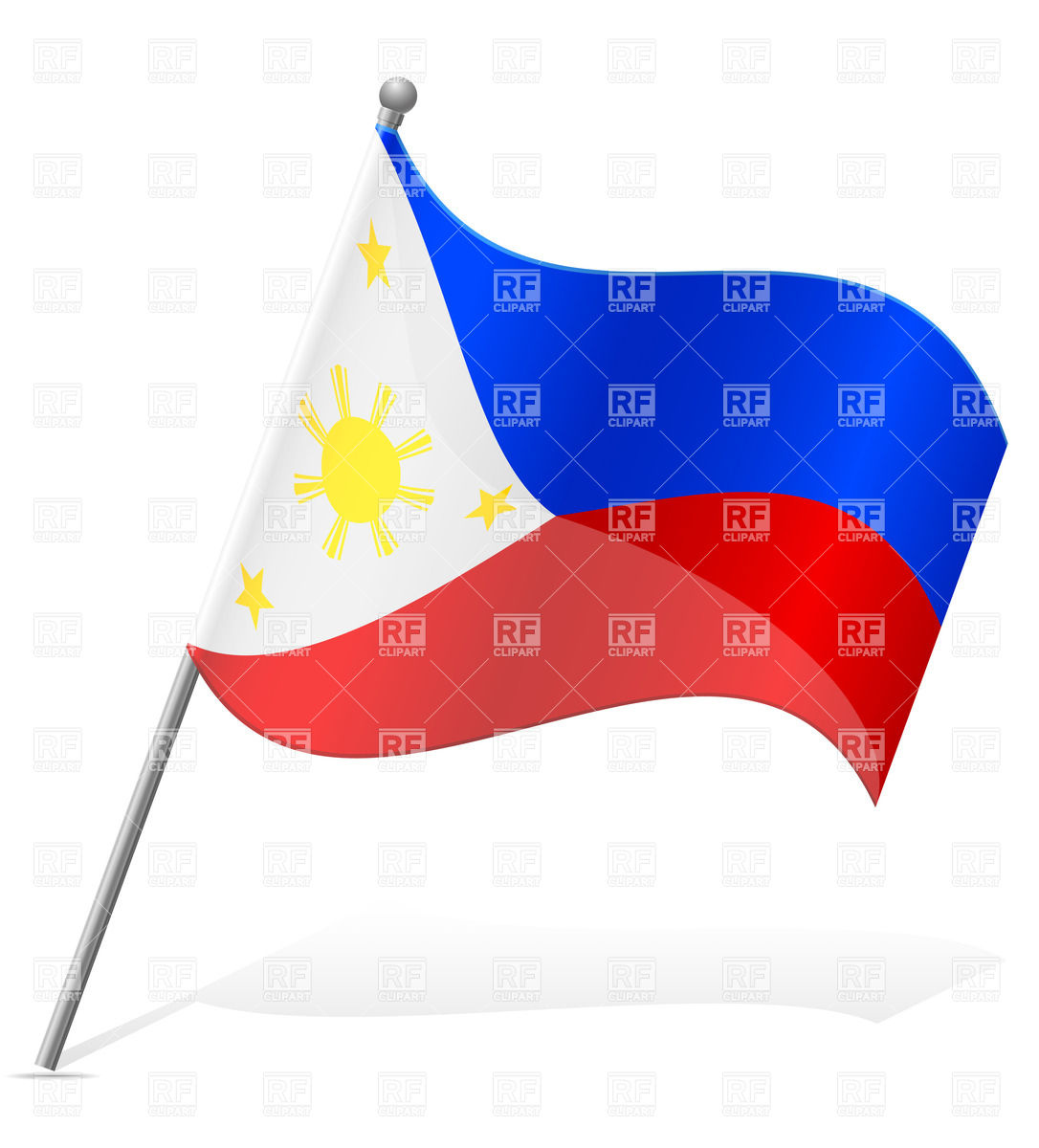 1086x1200 Wavy Flag Of Philippines Vector Image Of Signs, Symbols, Maps