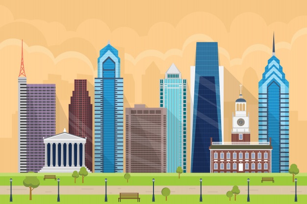 626x416 Philadelphia Skyline Vectors, Photos And Free Download