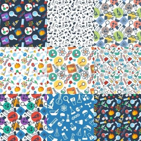 450x450 Vector Fisica Set Of Seamless Pattern With Symbols Of Science