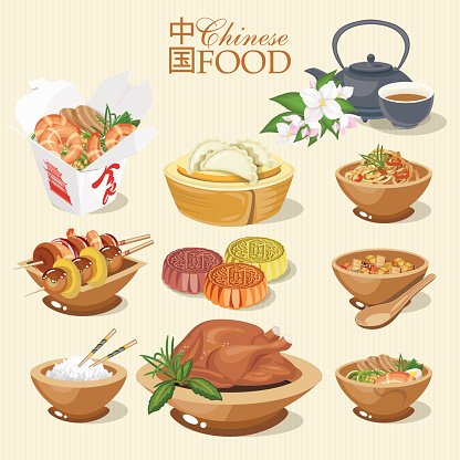 416x416 Vector Set With Chinese Premium Clipart