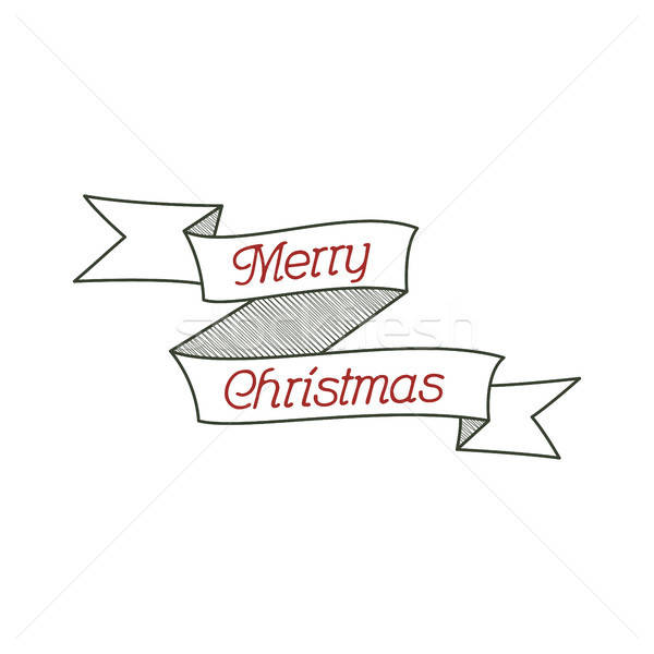 600x600 Happy Christmas Typography Wish Sign Vector Illustration