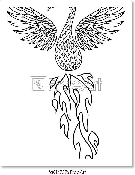 Free Art Print Of Vector Illustration Of Phoenix Bird Vector 450x580 Free Art Print Of Vector Illustration Of Phoenix Bird Vector