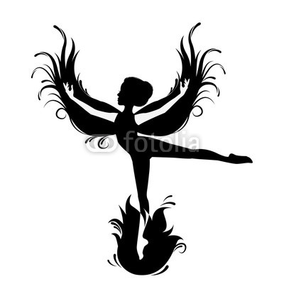 Black Silhouette Of Woman Phoenix Bird Red Fenix Symbol 400x400 Black Silhouette Of Woman Phoenix Bird Red Fenix Symbol
