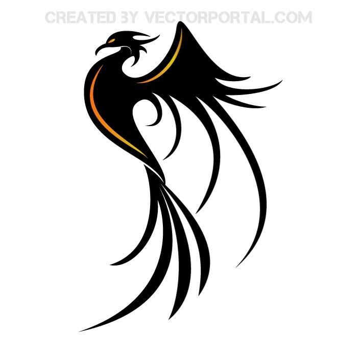 Phoenix Bird Vector Illustration Created In Adobe Illustrator 660x660 Phoenix Bird Vector Illustration Created In Adobe Illustrator