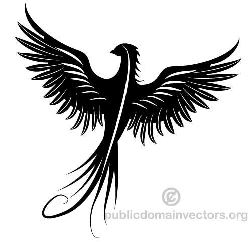 Phoenix Bird Vector Image 500x500 Phoenix Bird Vector Image