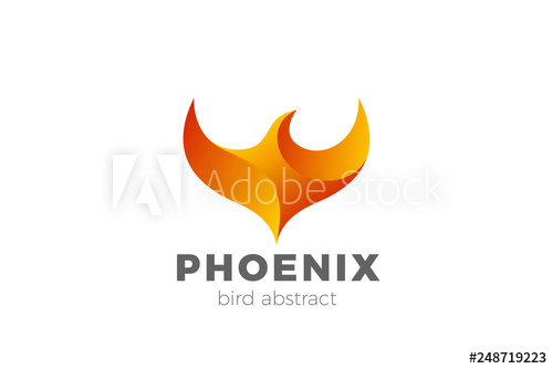 Phoenix Wings Logo Design Silhouette Vector Template Eagle Falcon 500x334 Phoenix Wings Logo Design Silhouette Vector Template Eagle Falcon