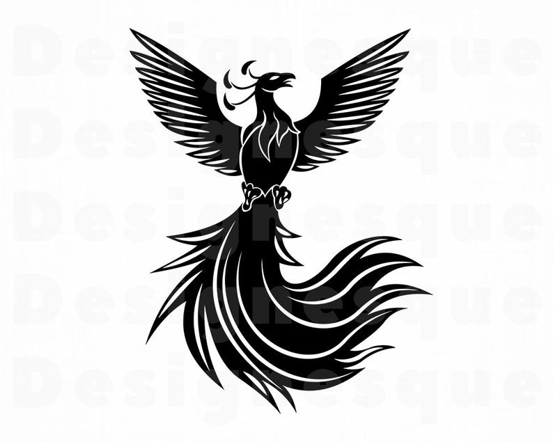 Phoenix Silhouette Vector at Vectorified.com | Collection of Phoenix ...