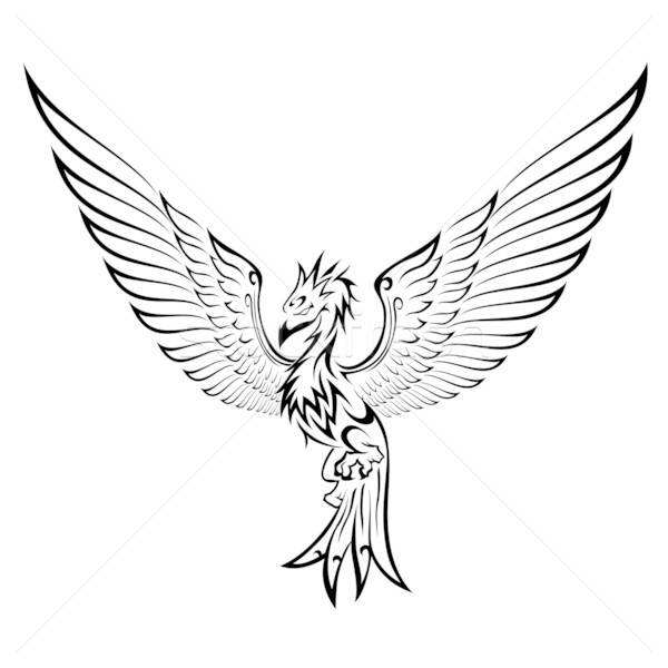 Phoenix Tattoo Vector Illustration Fransiskus Xaverius 600x600 Phoenix Tattoo Vector Illustration Fransiskus Xaverius