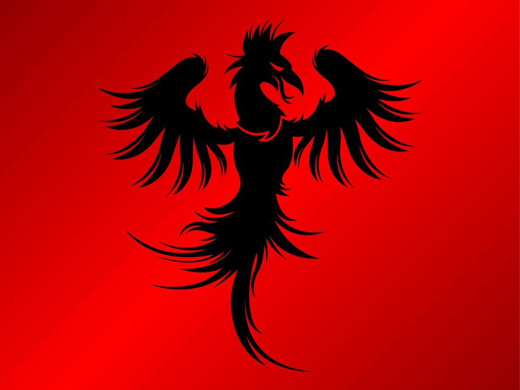 1024x767 Phoenix Design Vector Art Graphics