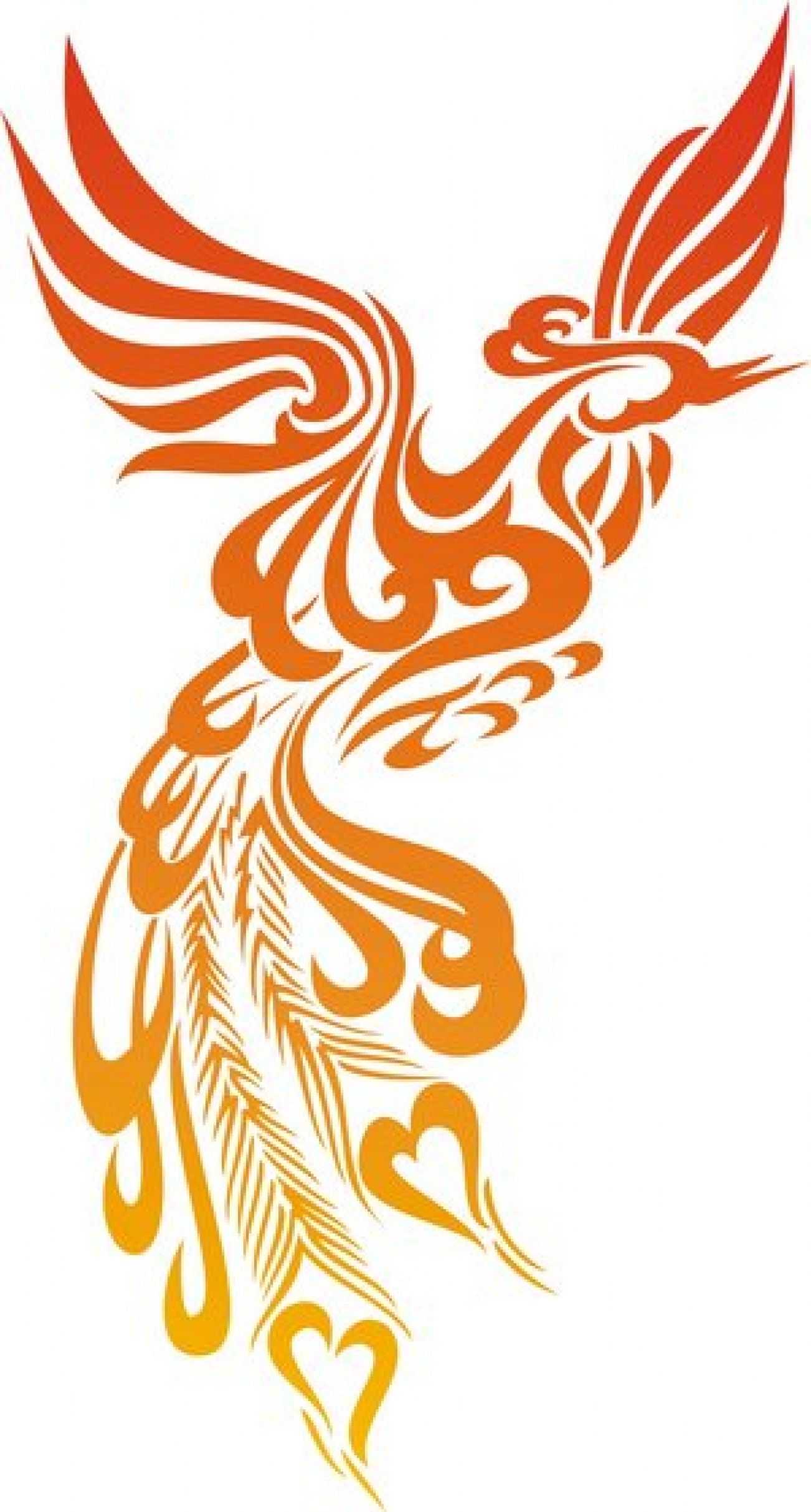 1302x2426 Phoenix Clipart Vector