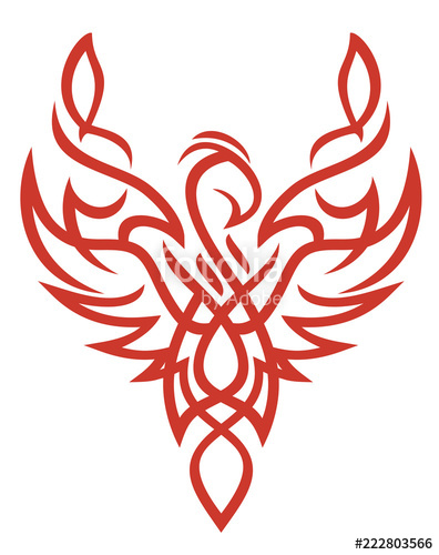 396x500 Phoenix Vector Ornament Tattoo Stock Image And Royalty Free