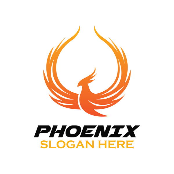 600x600 Creative Phoenix Logo Set Vector Free Download