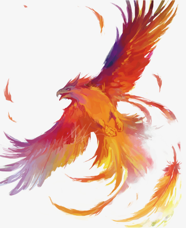 650x795 Download Free Png Vector Phoenix, Hand Painted, Flame, Phoenix Png