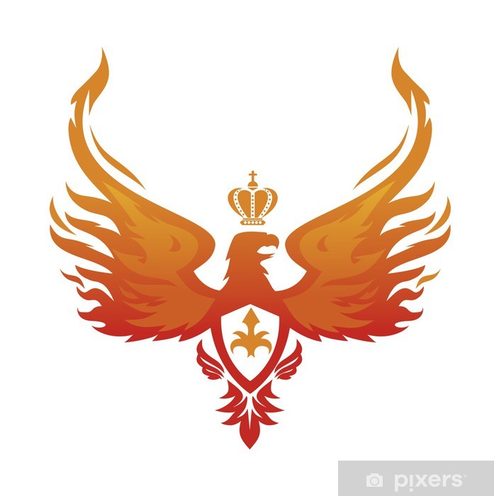 697x700 Imperial Phoenix Vector Image Sticker