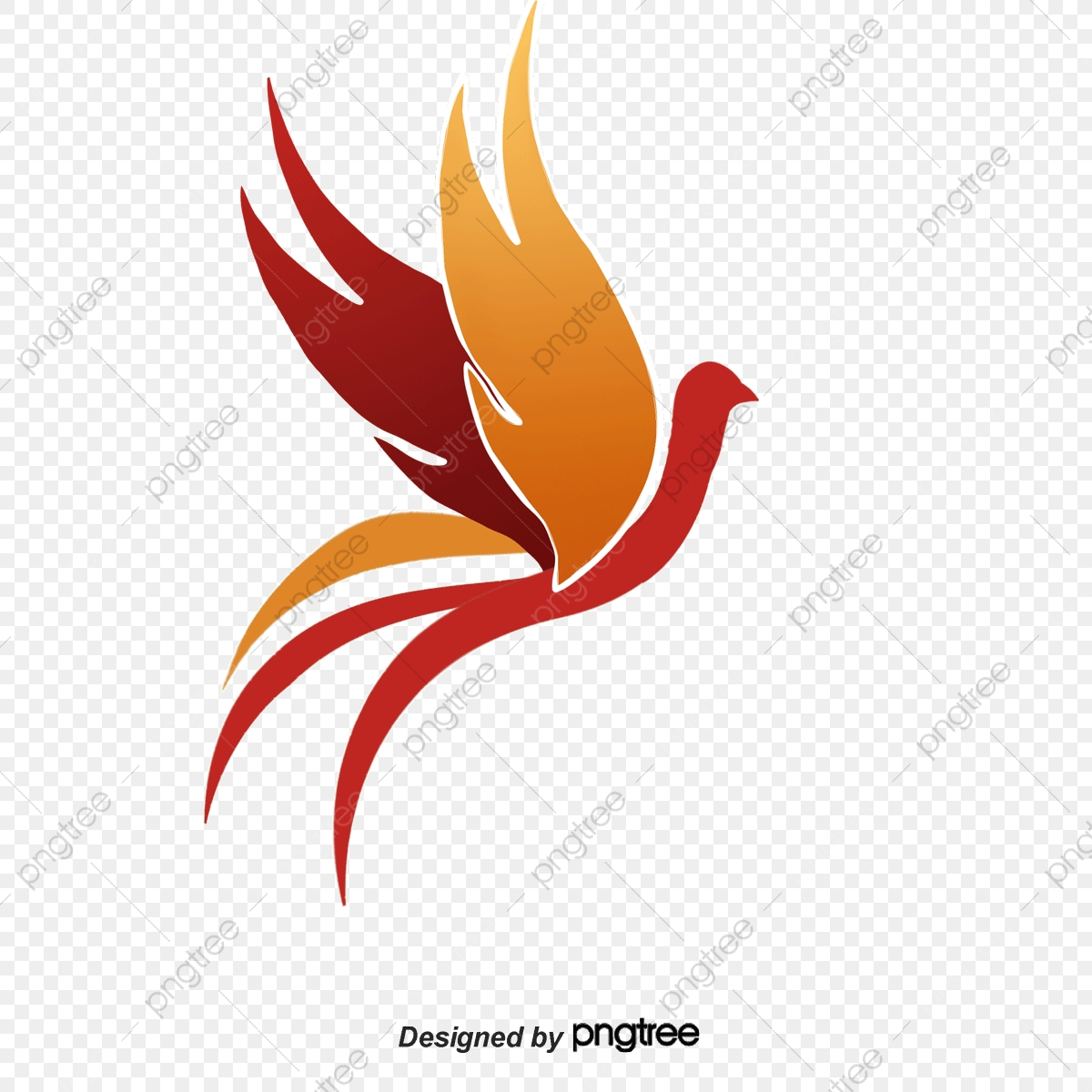 1200x1200 Orange Gradient Phoenix, Orange Vector, Gradient Vector, Phoenix