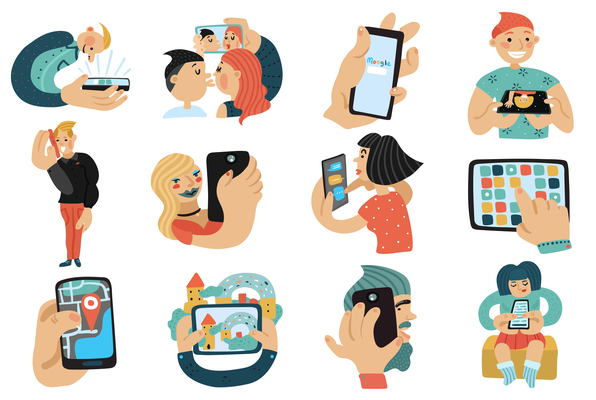 596x400 Page Phone Call On Curated Vector Illustrations, Stock Royalty