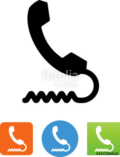 383x500 Phone With Cord Icon