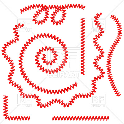 400x400 Red Telephone Cables Vector Image Of Objects