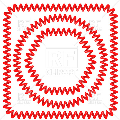 400x400 Set Of Different Red Phone Wire Frames Vector Image Of Borders