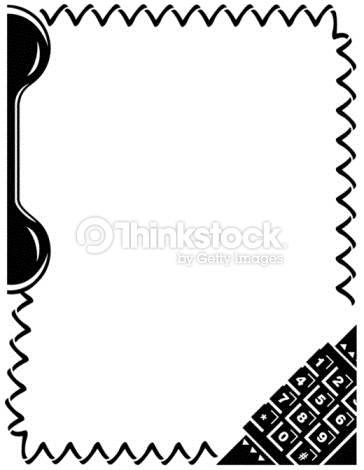 364x470 Telephone Cord Borders