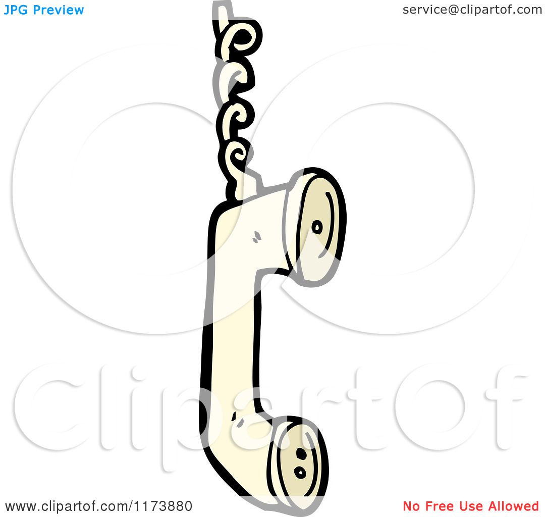 1080x1024 Cartoon Of A Landline Phone And Cord