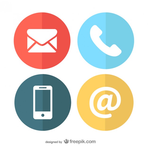 Phone Email Icon Vector at Collection of Phone Email