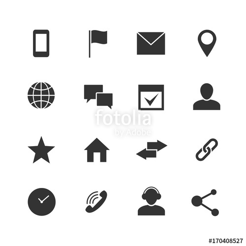 500x500 Contact And Communication Internet Vector Icons Home, Phone