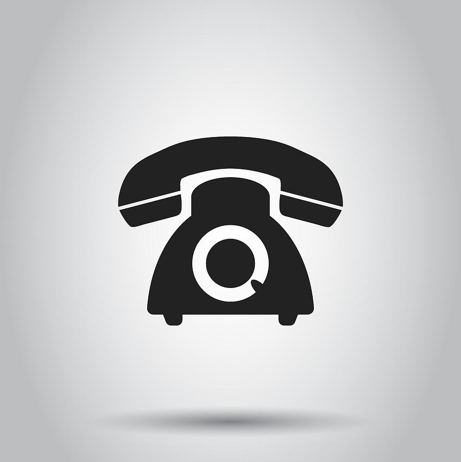 899x900 Phone Icon Vector Illustration On Isolated Background Business