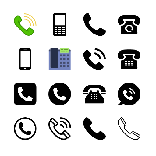 512x512 Telephone Icon Vector