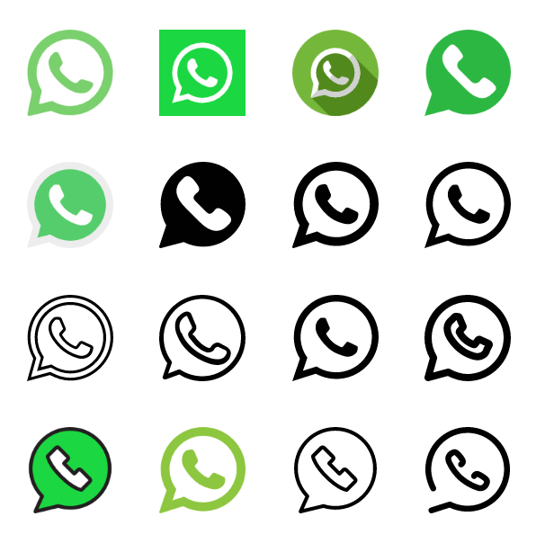 596x614 Whatsapp Icons Vector Free Download