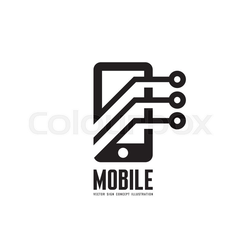 Mobile Phone Vector Logo Template Stock Vector Colourbox 800x800 Mobile Phone Vector Logo Template Stock Vector Colourbox
